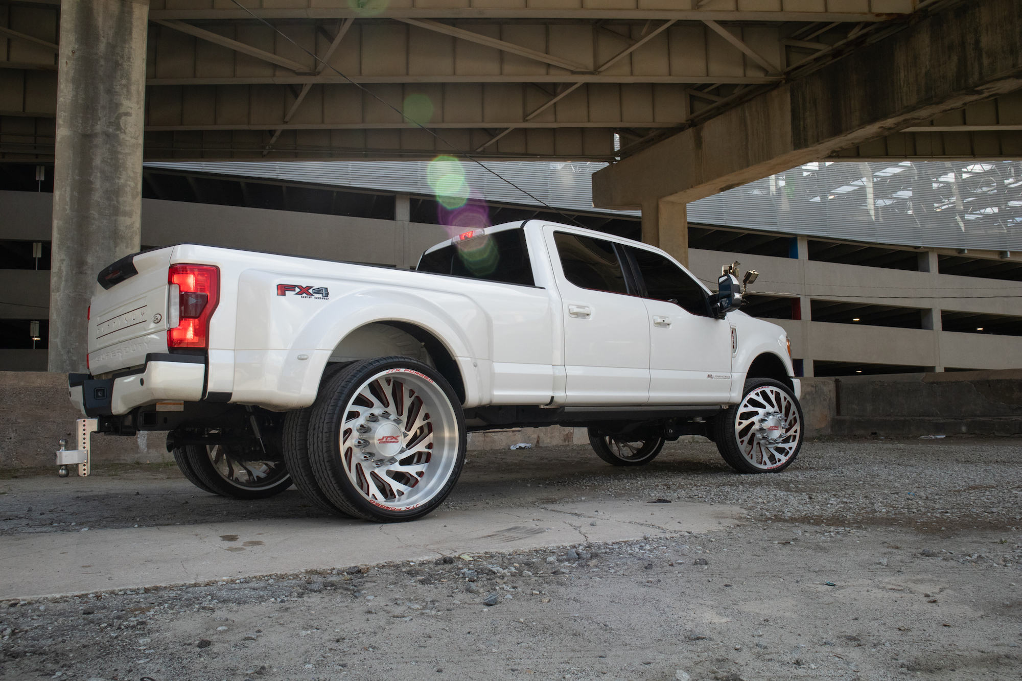 Ford F Platinum On Inch Jtx Forged Dually Wheels Jtx Forged