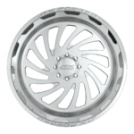 Silver alloy wheel with intricate spoke design.
